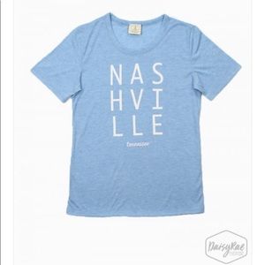 Nashville powder blue shirt sleeve Tee